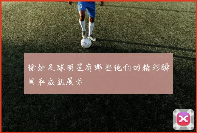 徐姓足球明星有哪些他们的精彩瞬间和成就展示